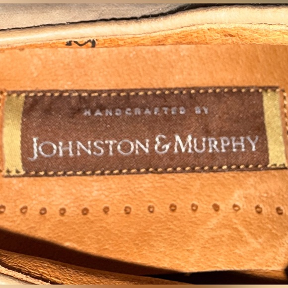 Johnston & Murphy Handcrafted in Italy Nubuck Men’s 9M Tan 11661 /l20-2493 - Picture 8 of 14